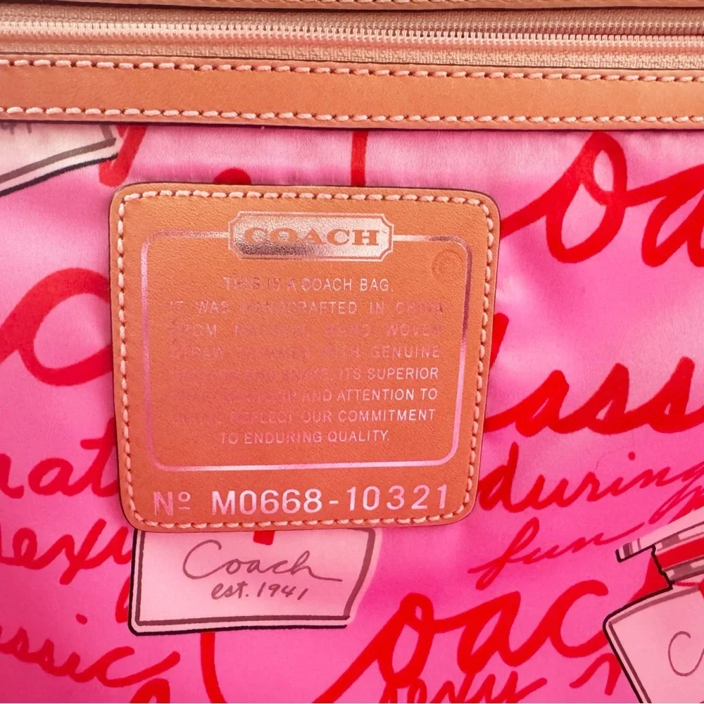Coach Vintage Limited Edition Jasmine XL Straw Tote Bag | NWT